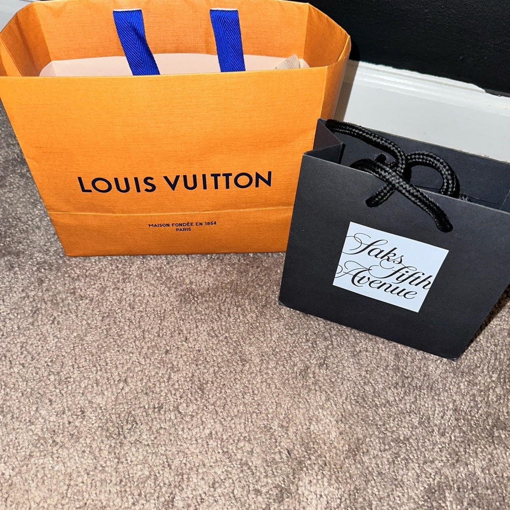 Louis Vuitton Orange Shopping Bag